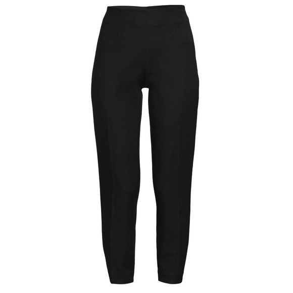Time and Tru Women's Black Slim Dress Pants size 16 High Rise Flat Front Stretch - Picture 1 of 5